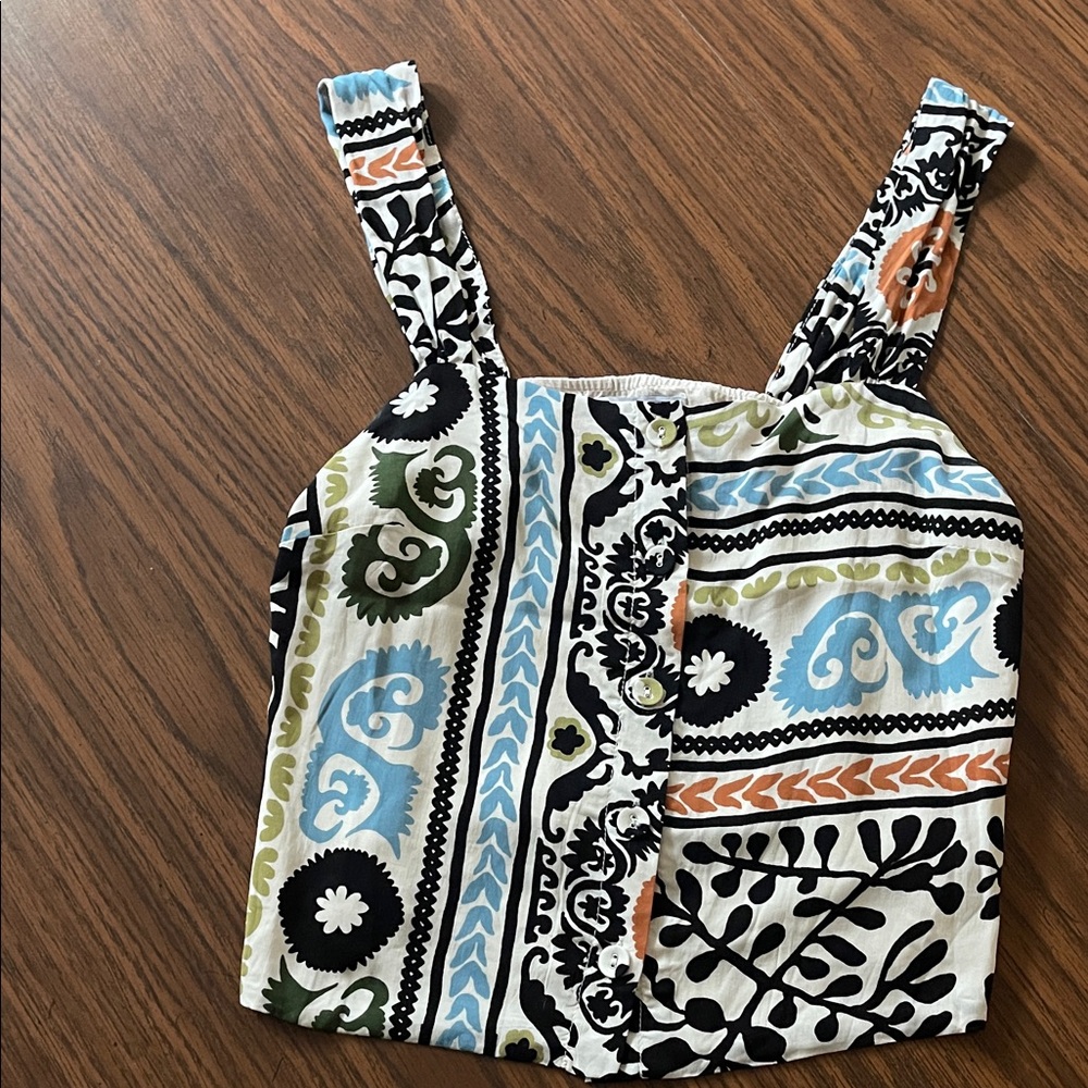 Lost + Wander Vibrant Patterned Top